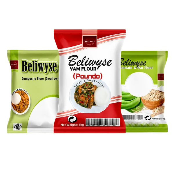 Beliwyse flour products displayed together